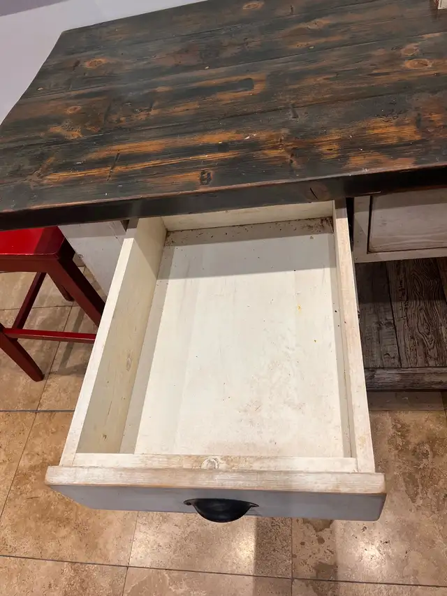 Kimberly Jackson island butcher block style rustic table in Dining Tables & Sets in City of Toronto - Image 7