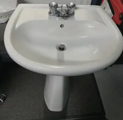Pedestal Sink & Faucet, View more
