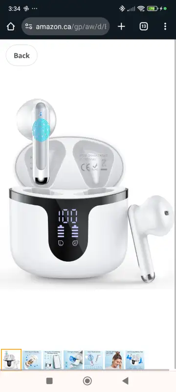 Wireless Earbuds, Bluetooth 5.3 Headphones in Ear with 4 ENC Noi62864365522946129