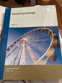 Social Psychology textbook centennial college