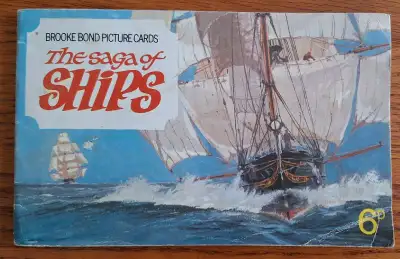 1970 Brooke Bond 50 Teacards In Album " The Saga Of Ships" , View more