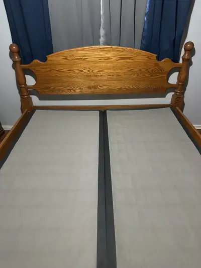 king size bed frame and box springs, View more