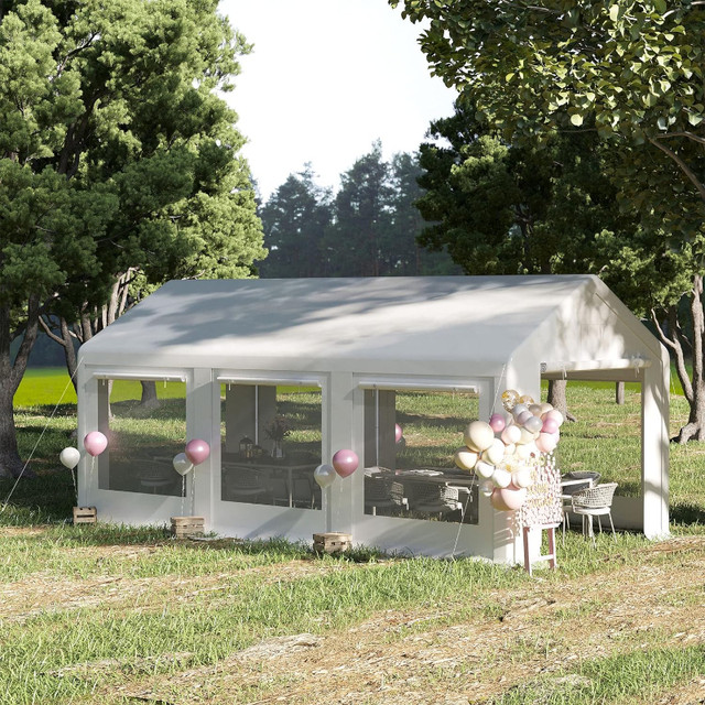 20' x 10' Party Tent Canopy, Gazebo Tent with 6 Removable Side W in Outdoor Décor in City of Toronto