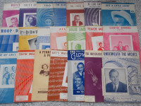 125 pieces of Vintage Sheet Music