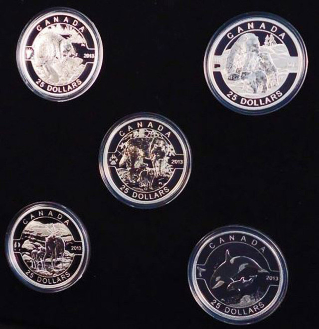 2013 O Canada Silver Coin Series (5) Royal Canadian Mint in Arts & Collectibles in Markham / York Region - Image 2