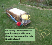 Ice fishing sled