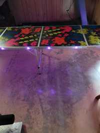 8' Light Up Beer Pong Table