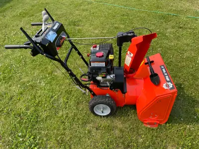 24 inch Ariens snowblower Electric or pull start Recent tuneup Like new used infrequently