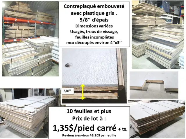 panneau de particule 3/4''épais x 33'' x 60'' et autres in Other in Thetford Mines - Image 5