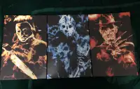 Horror Icons: Michael, Jason & Freddy Canvas Prints
