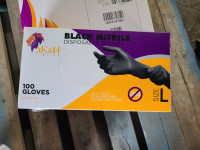 Black Disposable Nitrile Gloves for Mechanics, Tattoo Shops