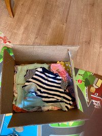 Box of baby clothes 0-18 months 
