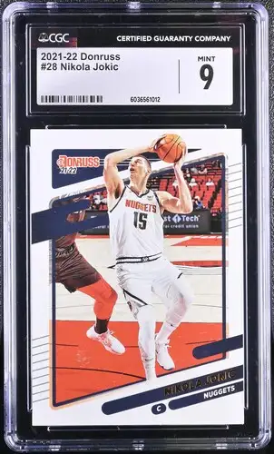 28 Nikola Jokic Donruss CGC GRADED: 9 - POP 2 PRICE FIRM. WILLING TO DISCOUNT IF 3 OR MORE CARDS PUR...