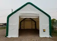 Fire Retardant (W40’×L60’×H24’) Double Truss Storage Shelter