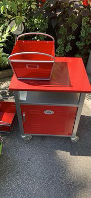 Solid Metal Table & Bins for Sale!