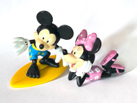 Mickey Mouse and Minnie Cake Toppers Disney PVC Figures 