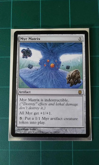 MTG  Card Myr Matrix Rare Darksteel  VLP