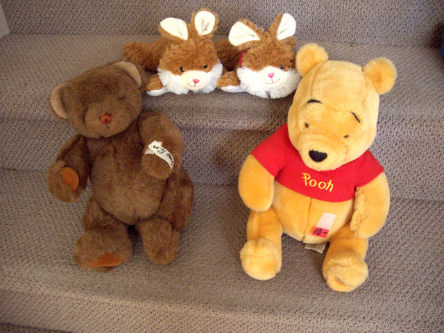 BEARS POOH SEARS, BROWN GUND, 2 RABBITS(quick they multiply) in Toys in Burnaby/New Westminster - Image 2
