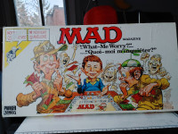 Jeu Vintage MAD Magazine Board Game, bilingual (Eng.-Fr.) 1988