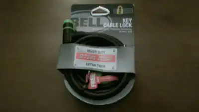 Bell Key cable lock 8mm -6ft. -NEW, View more