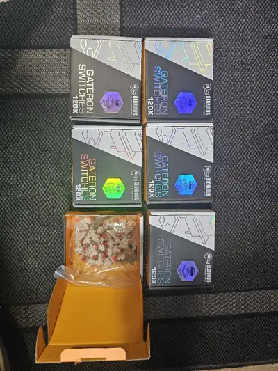 Glorious Gateron Switches (120x Multiple Colours Available), View more