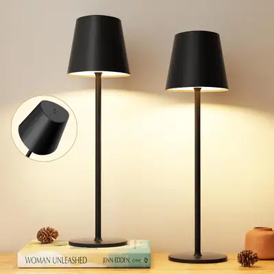 Cordless Table Lamp Set of 2, Rechargeable Touch LED Lamps, 3 Co, View more