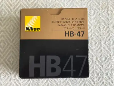 New Nikon HB-47 bayonet lens hood. , View more