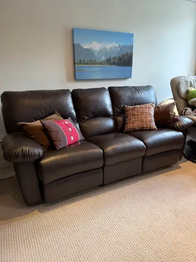Leather Reclining Sofa, View more