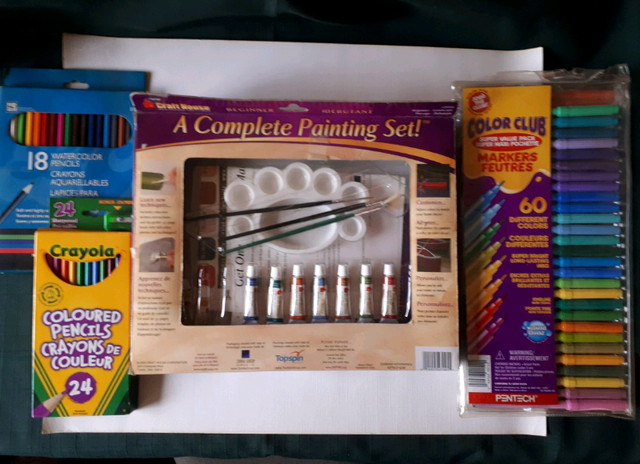 Art supplies,canvas,paper,easel,
School supplies in Hobbies & Crafts in Mississauga / Peel Region