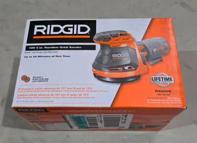Ridgid 18V orbit sander BNIB, View more