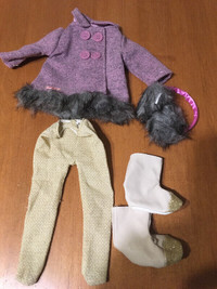 18” doll purple winter outfit clothes our generation girl