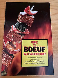 Brochure vintage 1992 - Vive le boeuf au barbecue