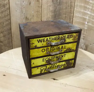 cabinet - antique Weatherhead Orig Eqpt Fitgs cabinet for sale, View more