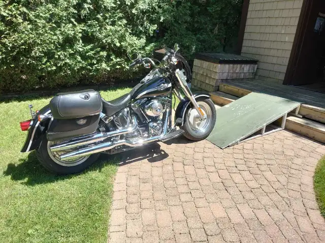 100th Anniversary Harley Fatboy in Street, Cruisers & Choppers in Gatineau - Image 3