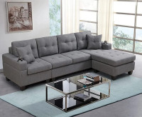 Dual Sided Comfort New Reversible Sectional Sofa Set Sale Now