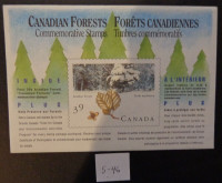 TIMBRES CANADA UNITRADE #1283a FORÊT ACADIENNE