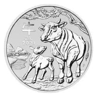 1 oz 2021 Lunar Year of the Ox Silver Coin | Perth Mint