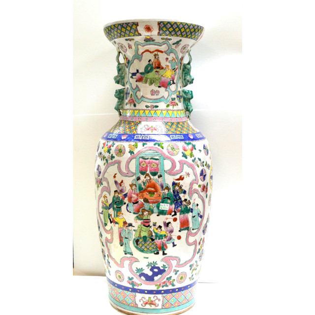 antique porcelaine vase asiatique des annees  1800 dans Art et objets de collection  à Ville de Québec - Image 2