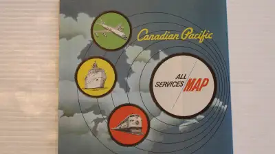 Vintage Carte  train Canadian Pacific Chateau Frontenac, View more