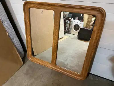 Honey colored wall mirror…ONLY $20