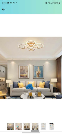 *BRAND NEW* Vikaey Modern LED Ceiling Light, 8 Rings Flush Mount