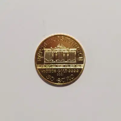 Half Troy Ounce 2021 Austrian Mint .9999 Pure Fine Gold Philharmonic Bullion Round Coin. Sigma Teste...
