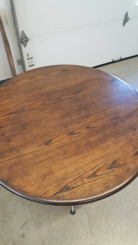 Solid wood round table