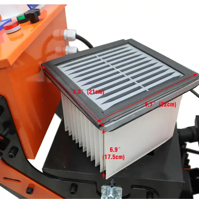 Double Tube Vacuum Dust Suction Fan Cement Ground Grinder 239912 ...