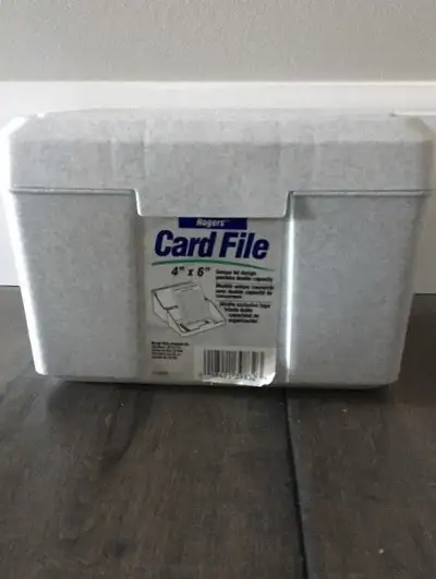 Plastic card file, View more