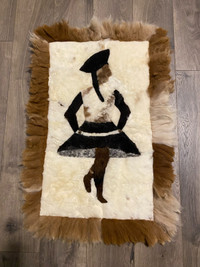 Super soft Peru alpaca fur rug 20” x 30”
