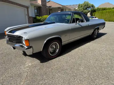 1972 Chevrolet El Camino SS Clone refinished in Cortez Silver. This car was built at the Van Nuys pl...