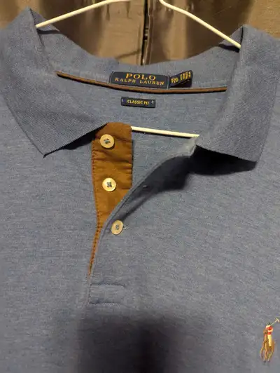 This Polo Ralph Lauren shirt is a classic fit, long-sleeved polo shirt, perfect for a smart-casual l...