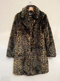Thé kooples leopard faux fur coat Small 