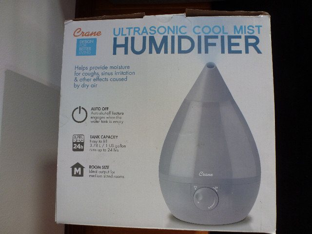 Ultrasonic Cool Mist Humidifier in Heaters, Humidifiers & Dehumidifiers in Brockville